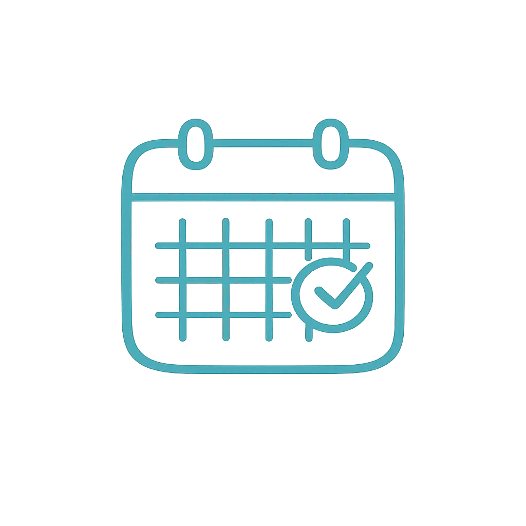 Calendar with marked quit date