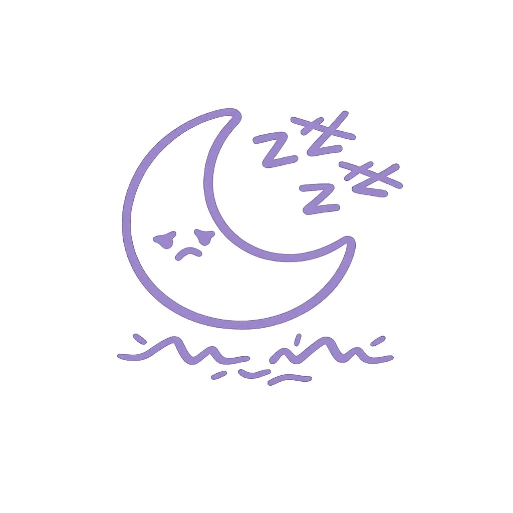 Moon with disrupted sleep
